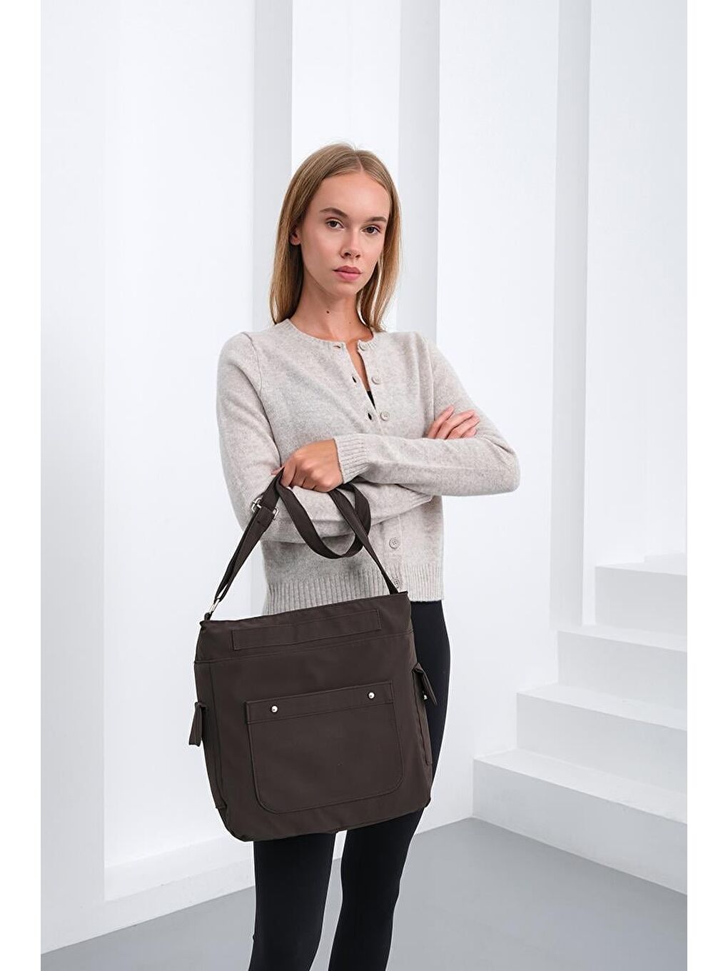 Kahverengi Movin Omuz Çantası Kahve-2