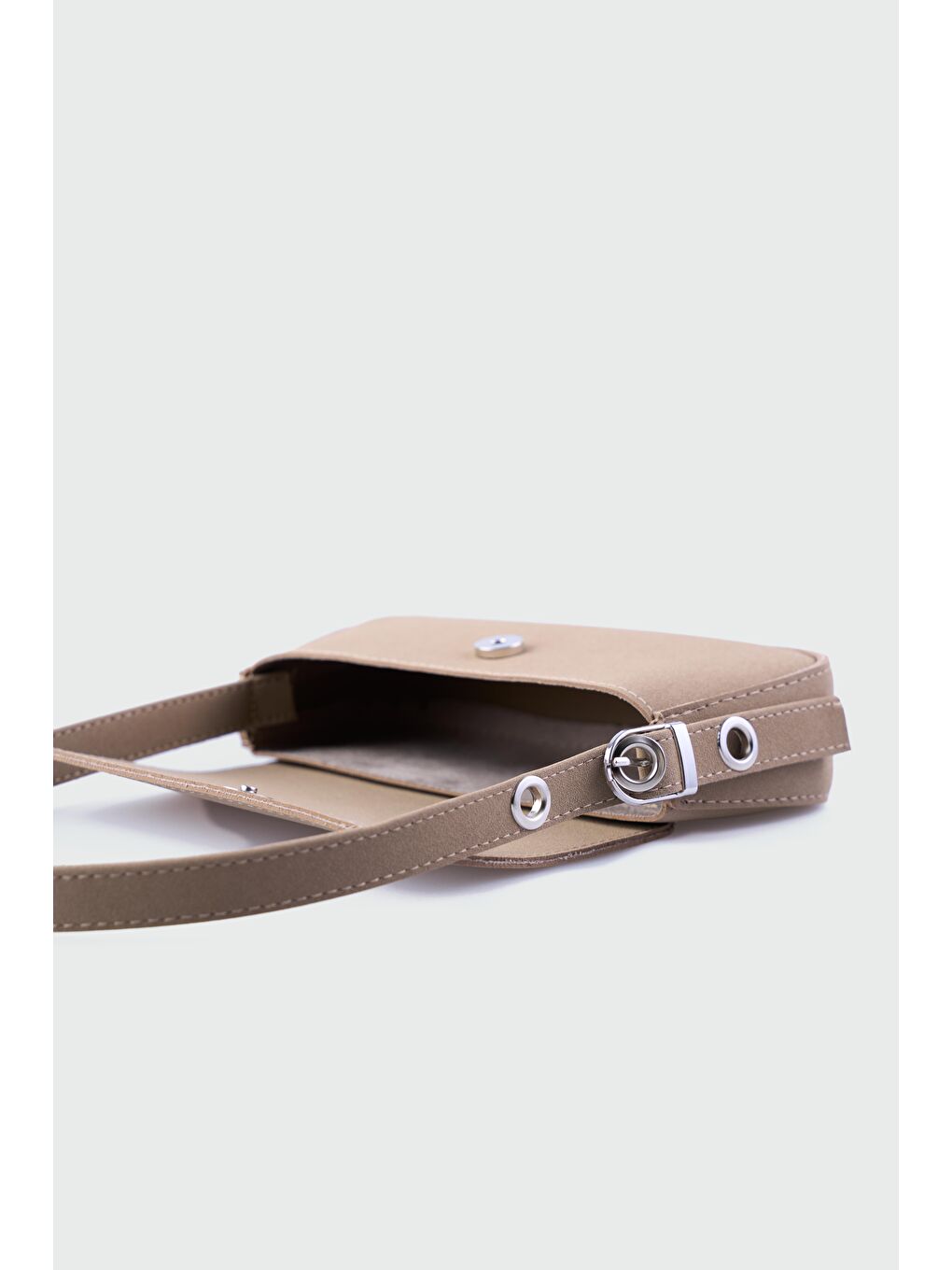 Bej Mirage Süet Omuz Çanta Vizon-3