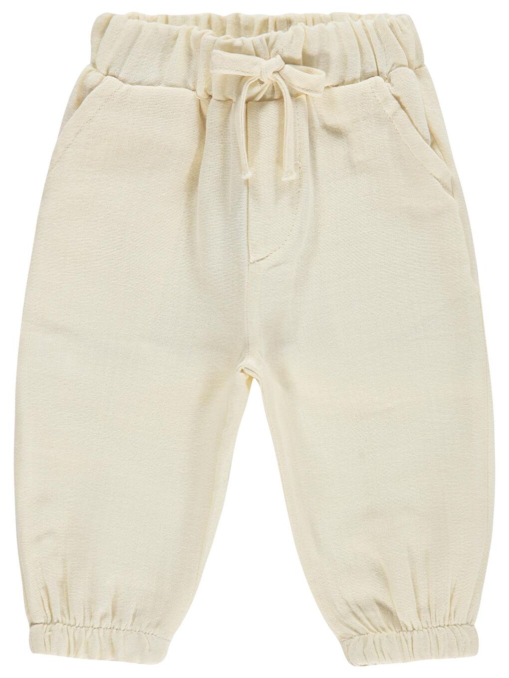 Baby Müslin 6-18 Ay Pantolon - Bej 9-12 Ay