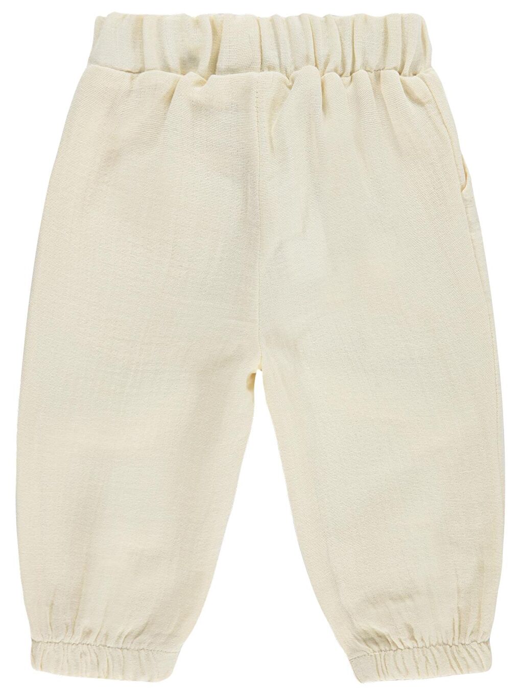 Baby Müslin 6-18 Ay Pantolon - Bej 9-12 Ay-1