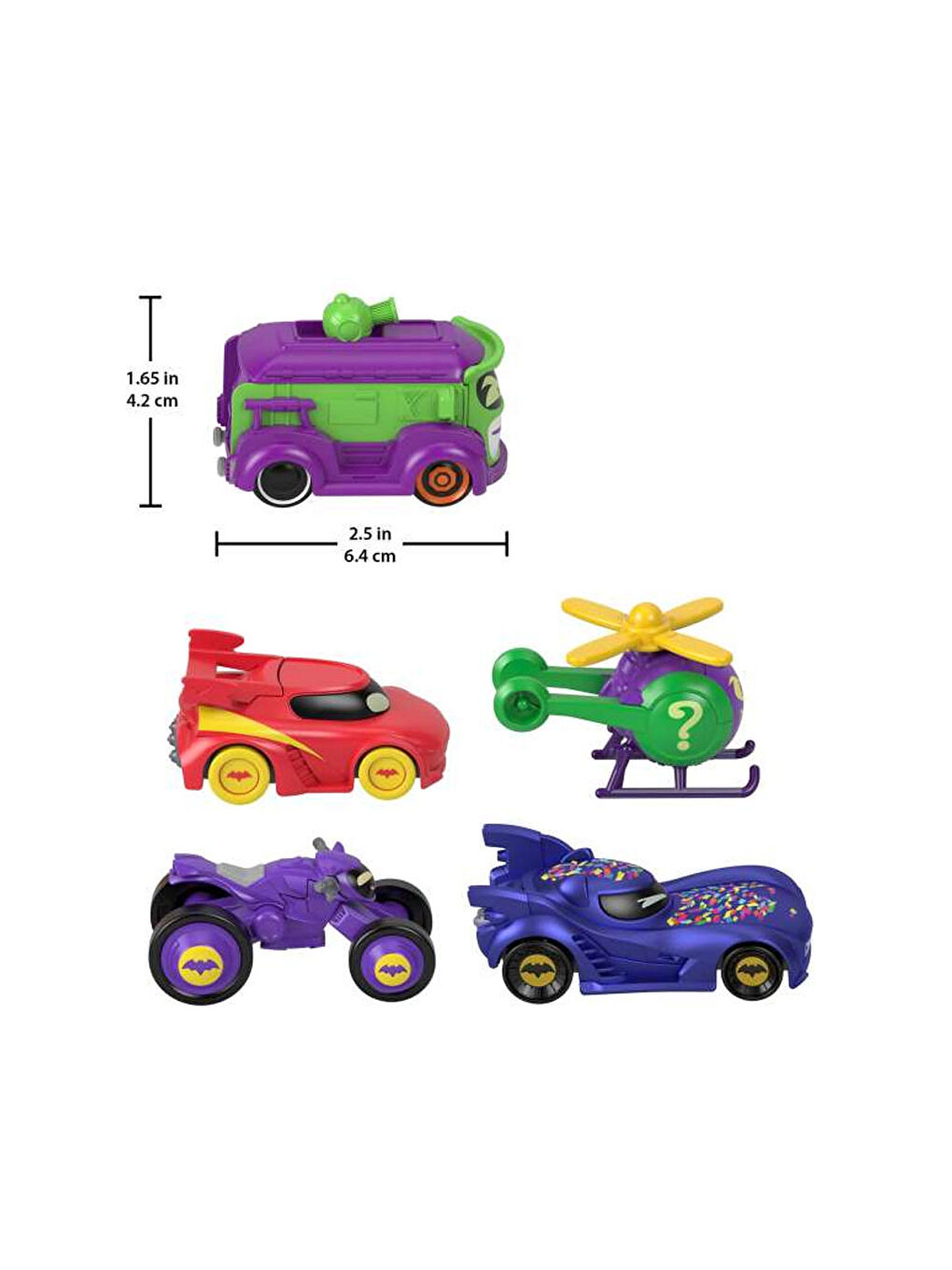 FISHER PRICE Fisher-Price Batwheels Bam Batmobile 5 li Paket HML21 - 1