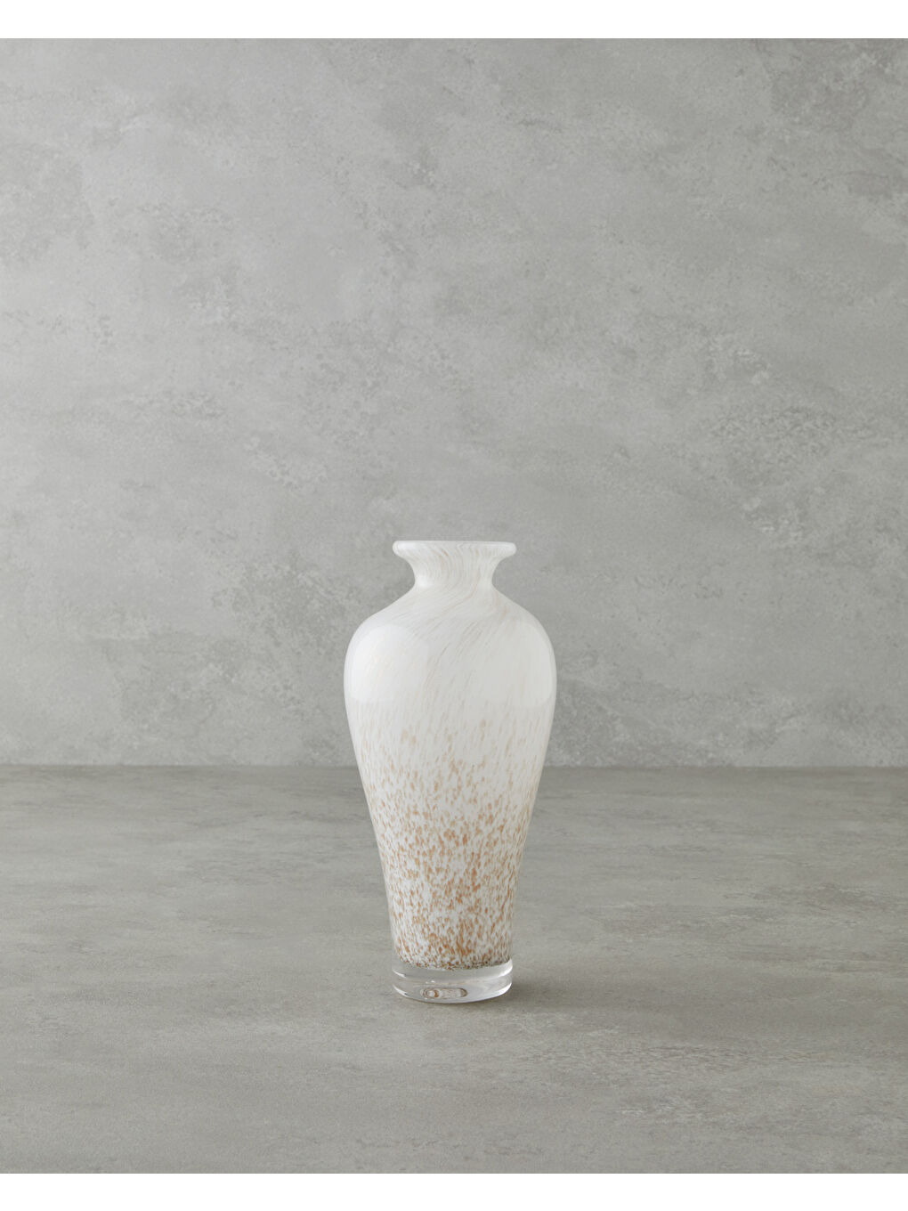 Elegante Cam Vazo 20,5 cm Beyaz