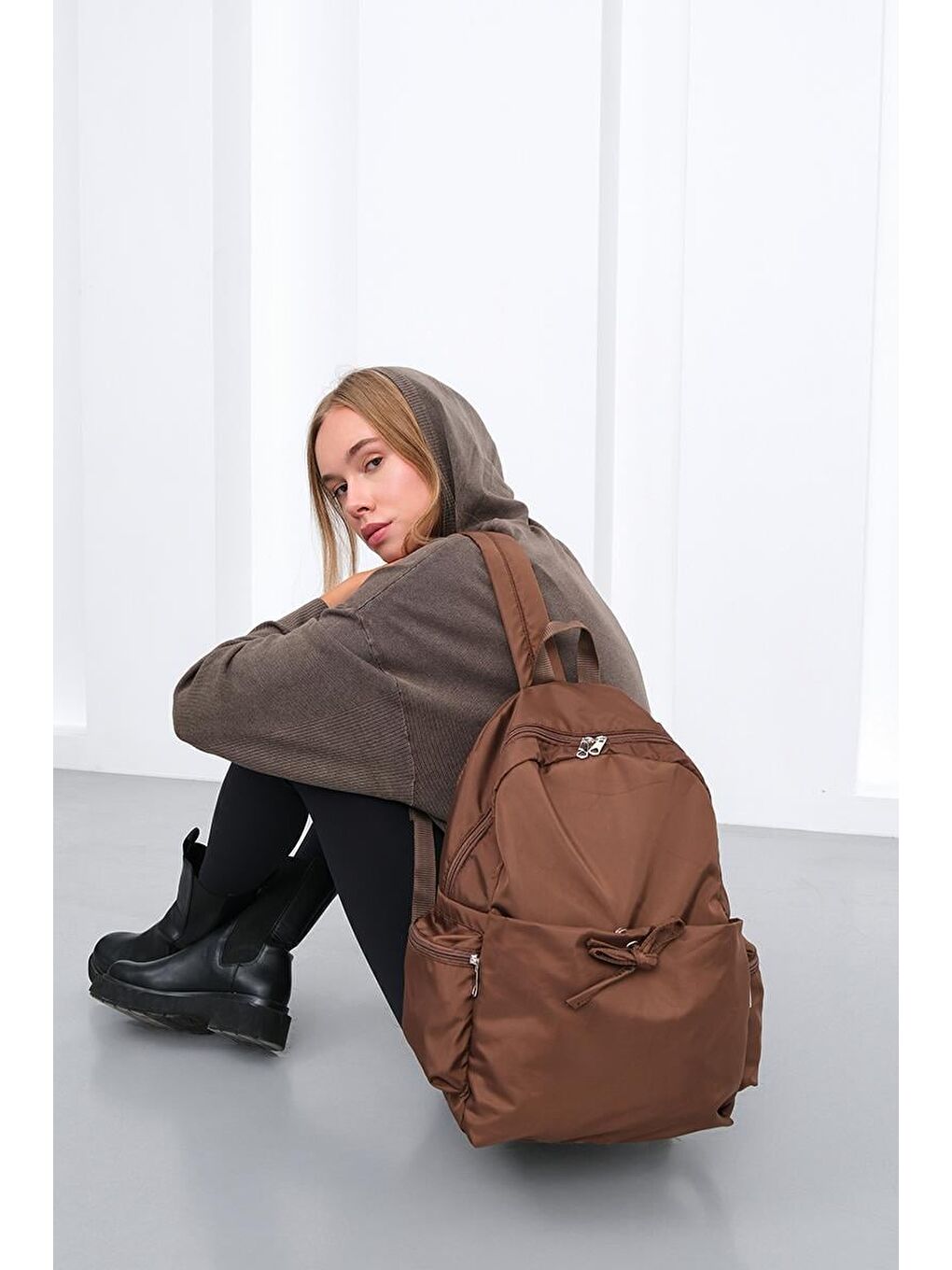 Kahverengi Cavie Sırt Çantası Kahve-2