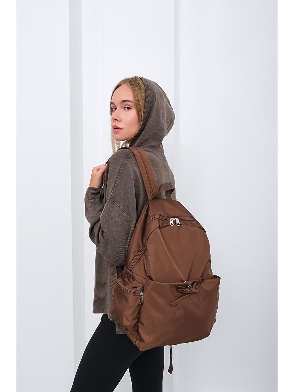 Kahverengi Cavie Sırt Çantası Kahve-4