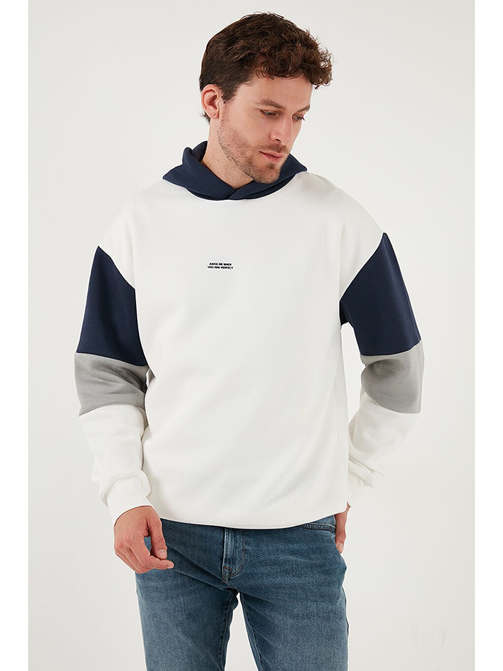 Haki Pamuklu Relaxed Fit Kapüşonlu İçi Tüylü Yumuşak Şardonlu 2' li Paket Sweat 5905299S2-1