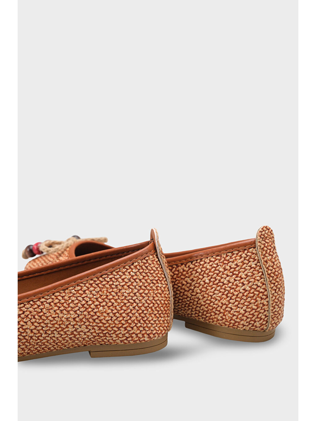 Kahverengi Mariann Hasır Kadın Babet-2