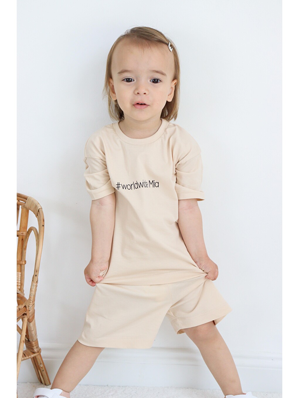Bej Süprem Yazlık Oversize Takım-5