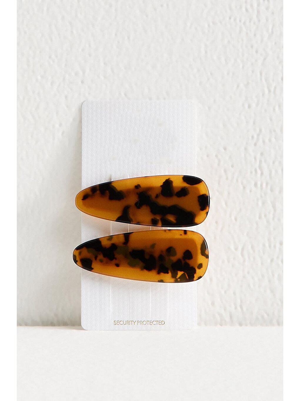 2'li Paket Kahverengi Leopar Desenli Pens Saç Tokası-1