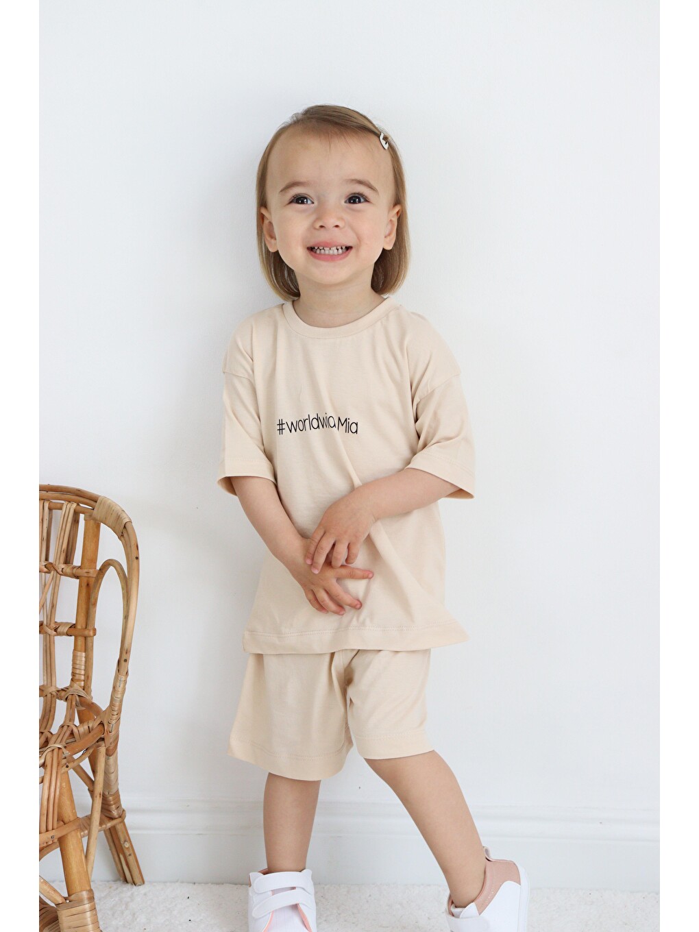 Bej Süprem Yazlık Oversize Takım-6