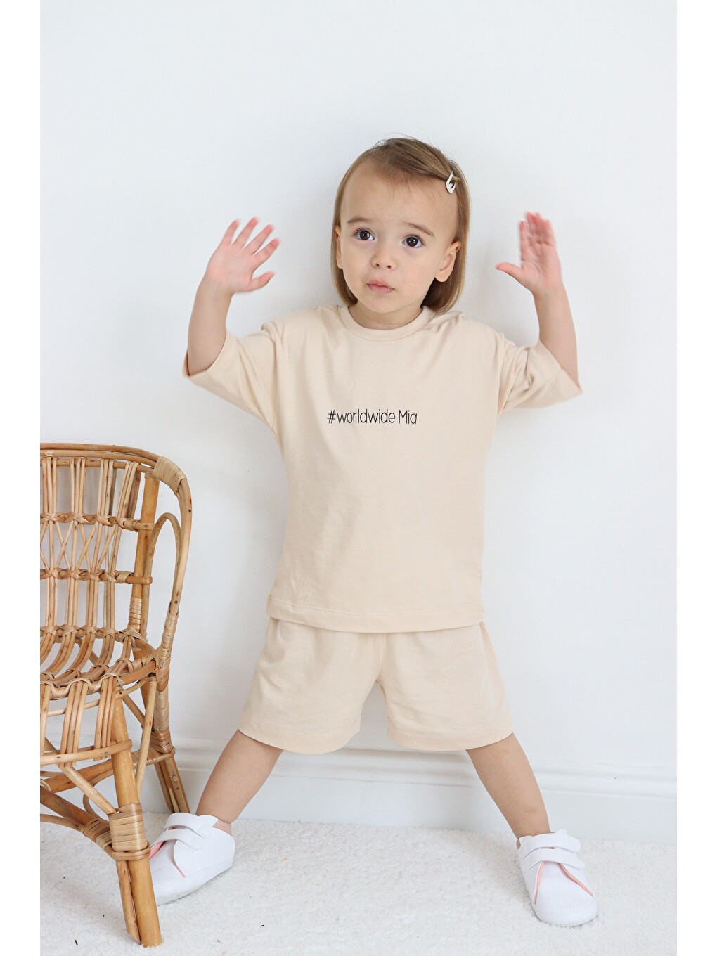 Bej Süprem Yazlık Oversize Takım-9