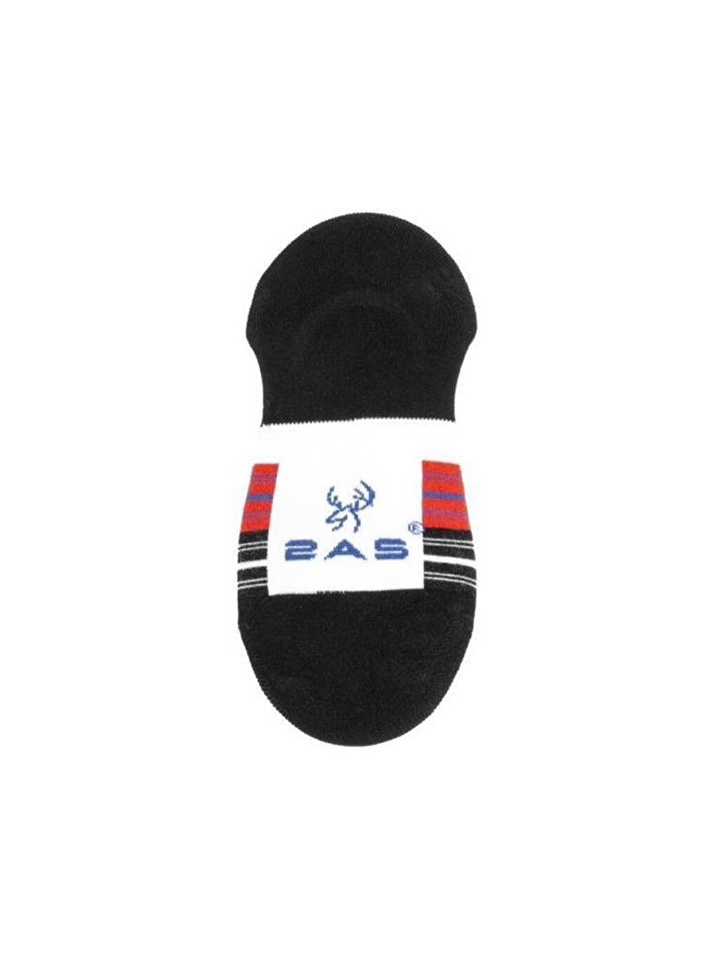 Kırmızı Siyah Çizgili Babet Çorap-1