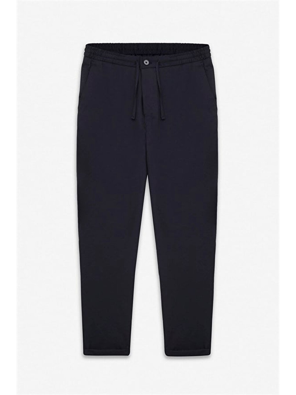 Lacivert Slim Düz Jogger Pantolon-1