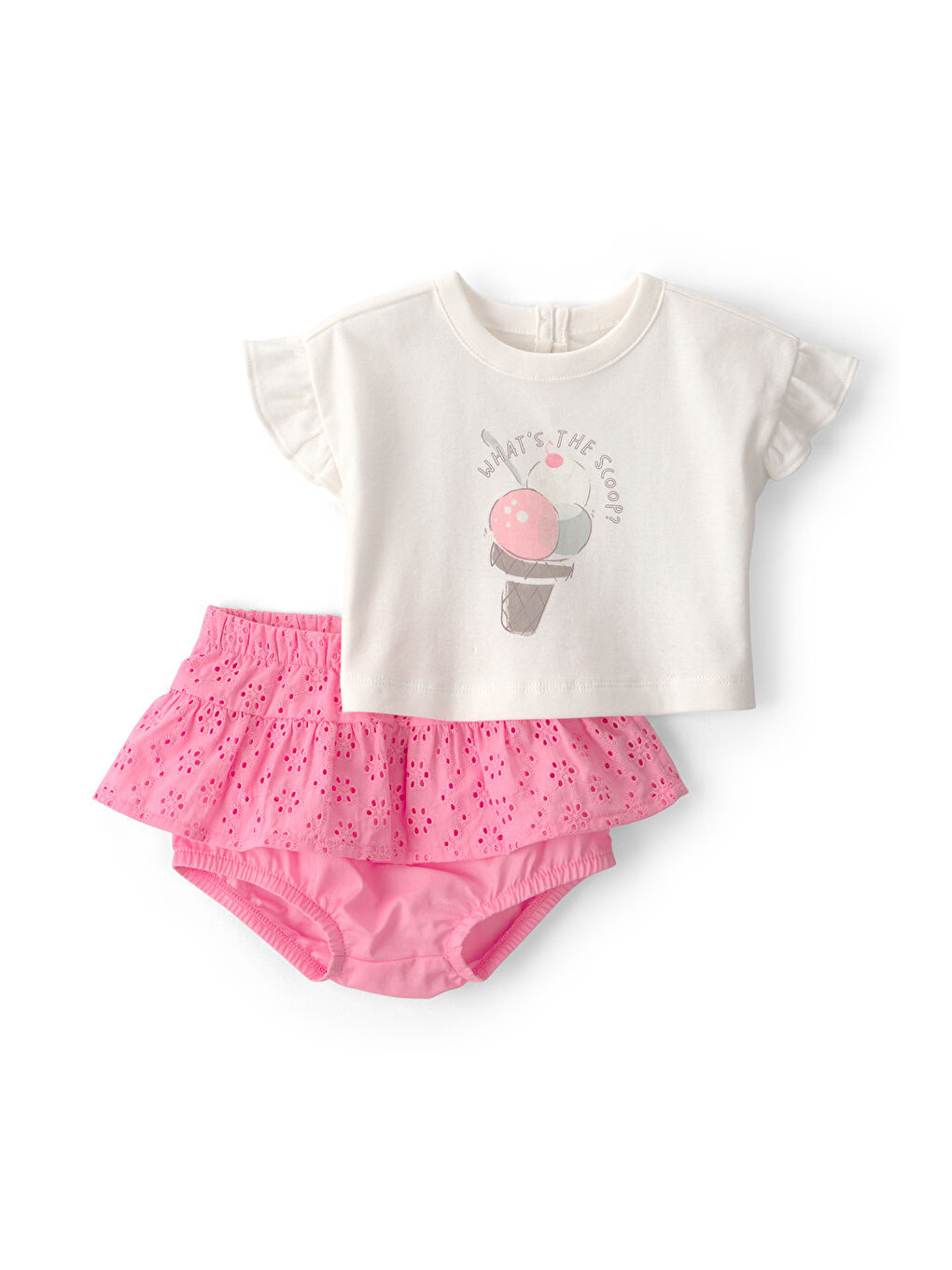 Kız Bebek Alt Üst Set 3 Ay-24 Ay Pembe