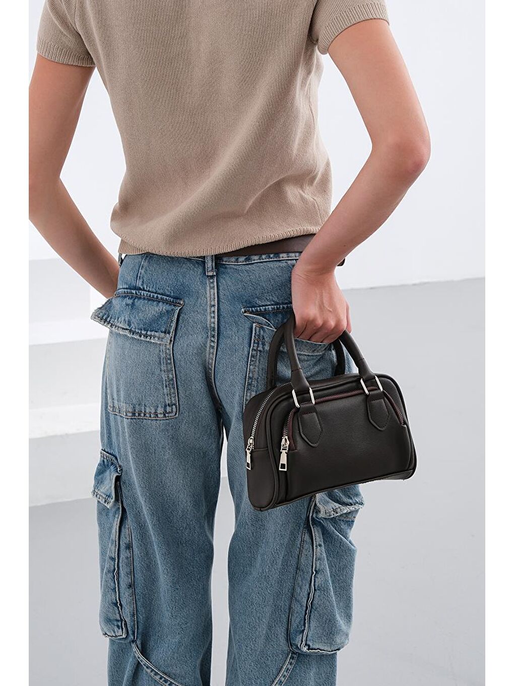 Kahverengi Cose Bowling Çapraz Çanta Kahve