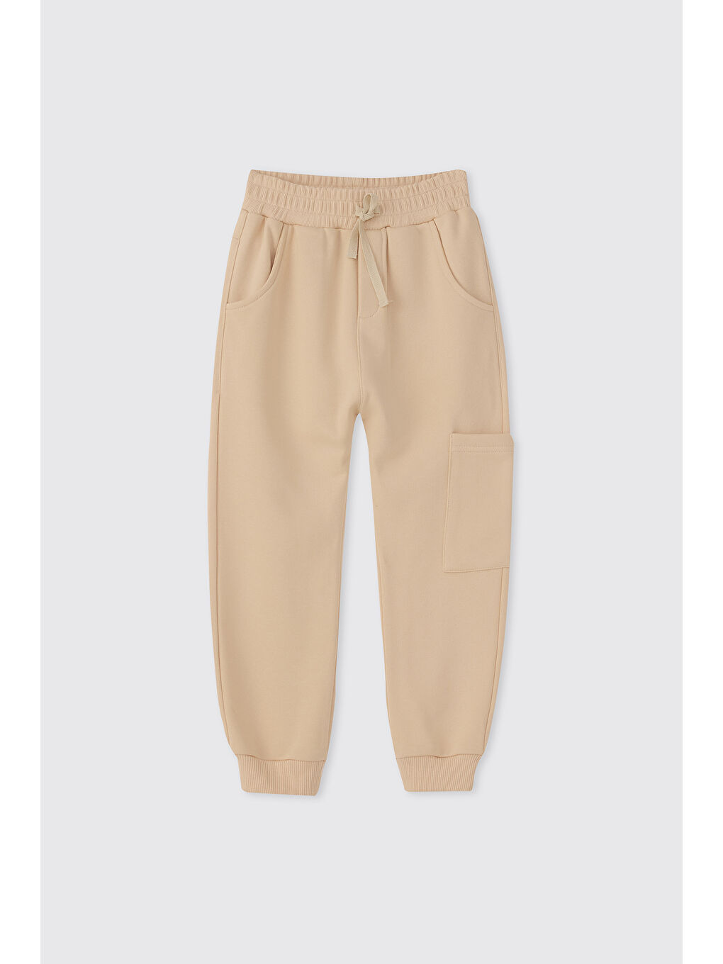 Erkek Çocuk Cepli Gri-Melanj Eşofman Altı