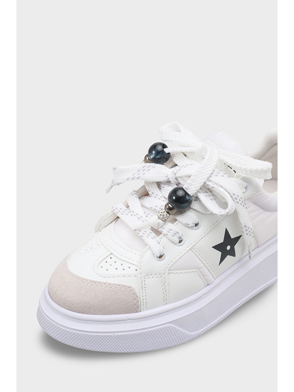 Beyaz Kadın Sneaker Spor Ayakkabı-3