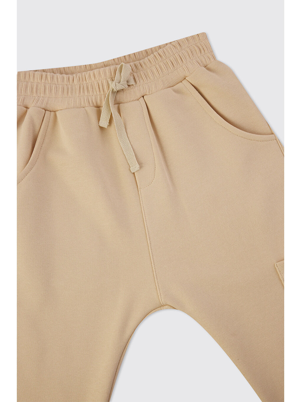 Erkek Çocuk Cepli Gri-Melanj Eşofman Altı-2