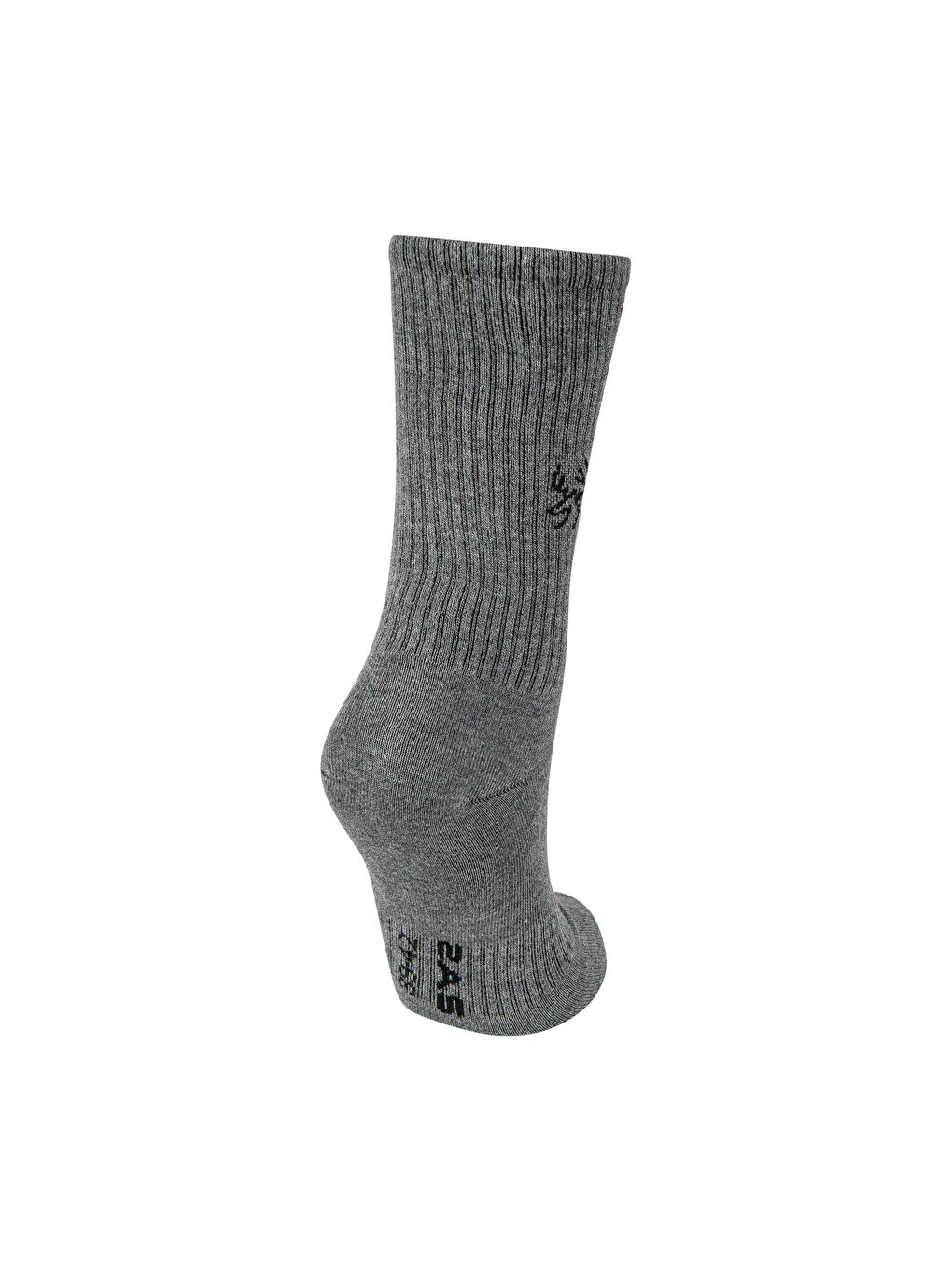 Uzun Bambu Spor Çorap Gri-2