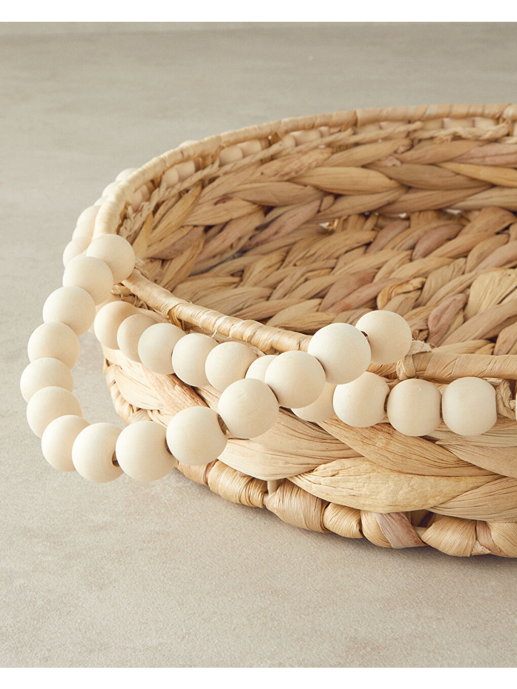 Chaplet Hasır Tepsi Kahverengi-2