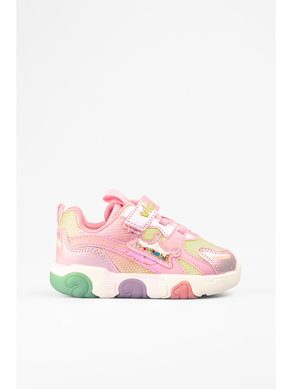 Pembe Queen Işıklı Kız Okul Öncesi Pudra Spor Ayakkabı
