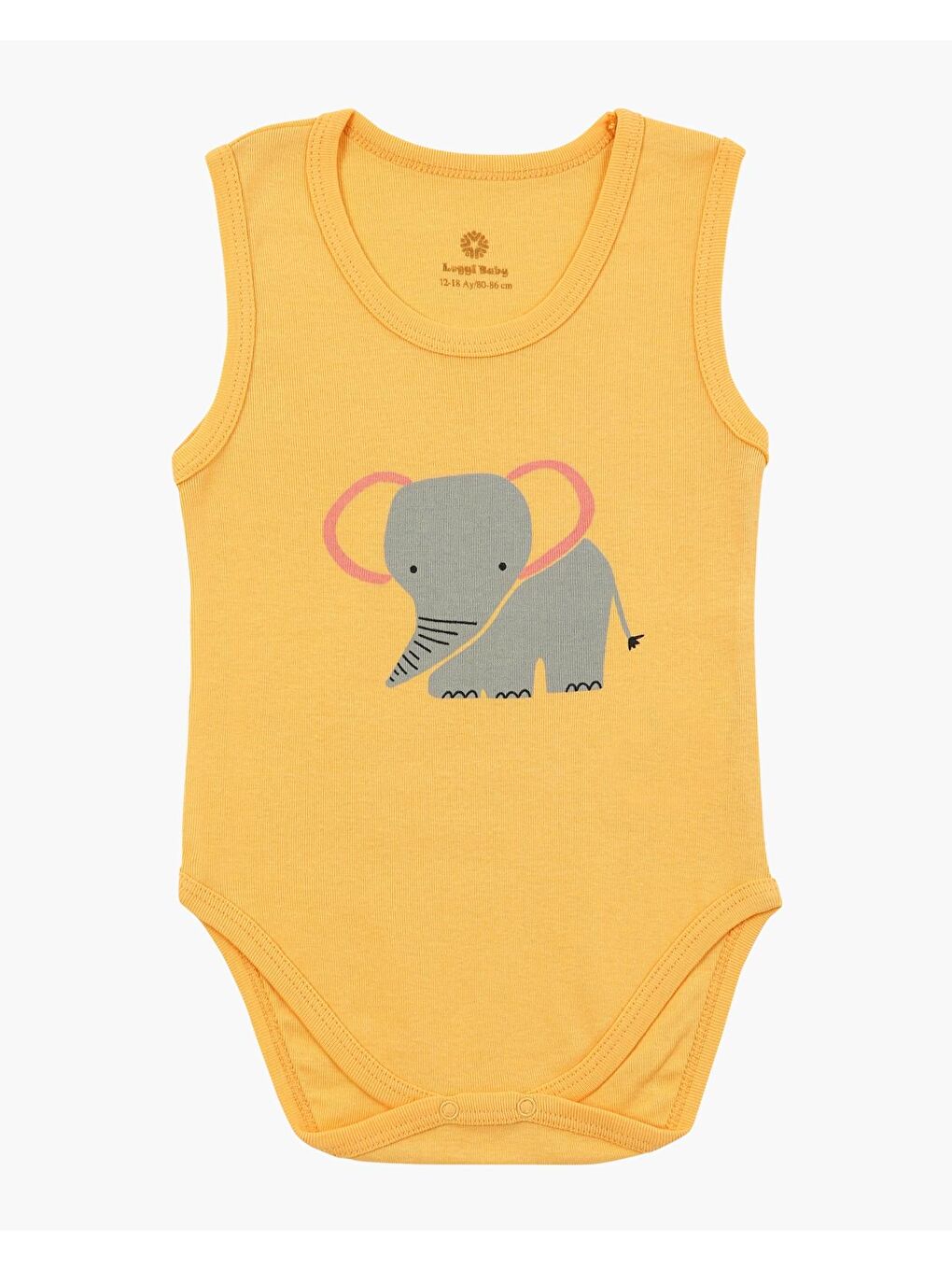 Pembe Bisiklet Yaka Kız Bebek Askılı Çıtçıtlı Body 3'lü-2