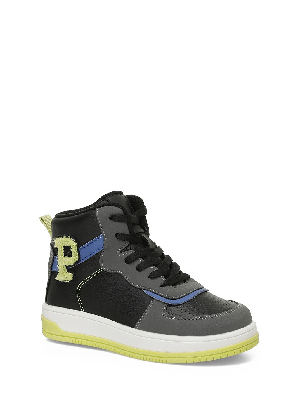 Polaris Siyah PATCH.P4PR Siyah Erkek Çocuk High Sneaker