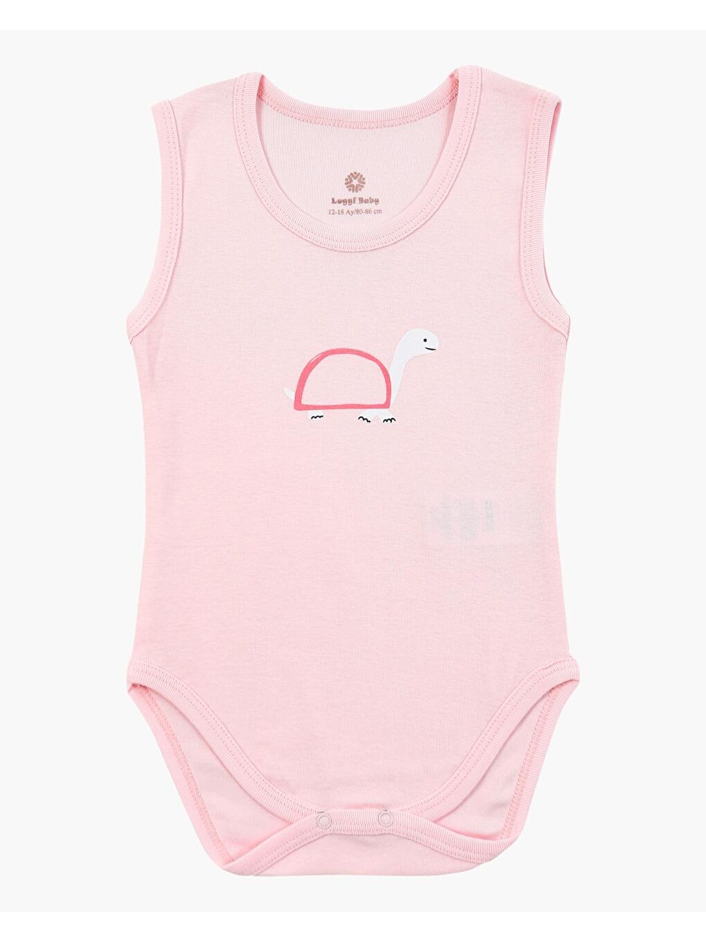 Pembe Bisiklet Yaka Kız Bebek Askılı Çıtçıtlı Body 3'lü-1