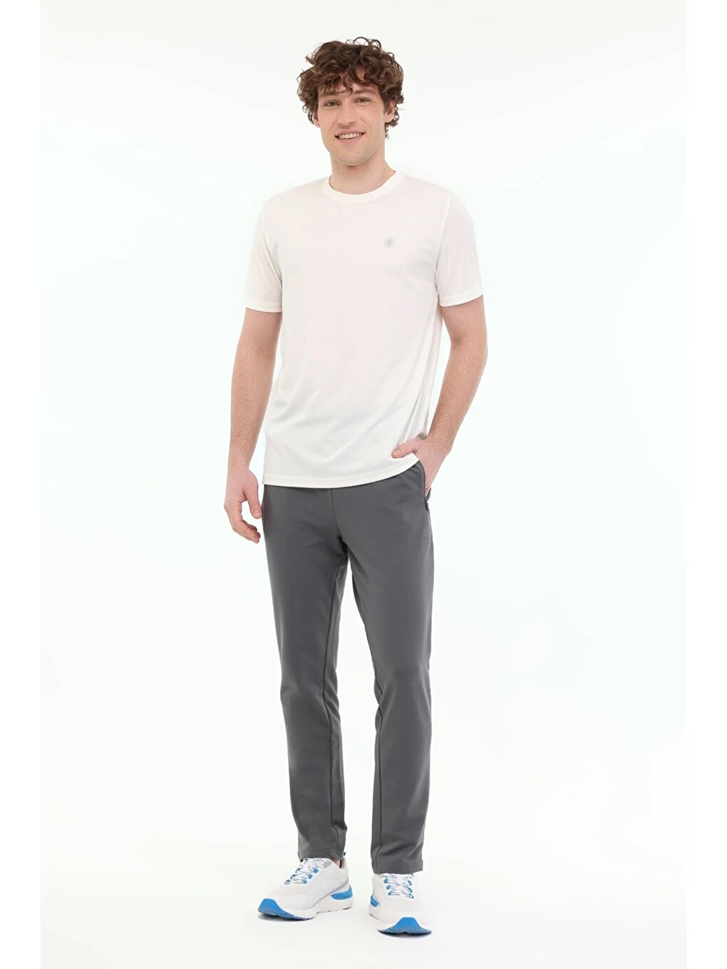 Mb Ct100 Pes C T-sh Kırık Beyaz Erkek Kısa Kol T-shirt-2