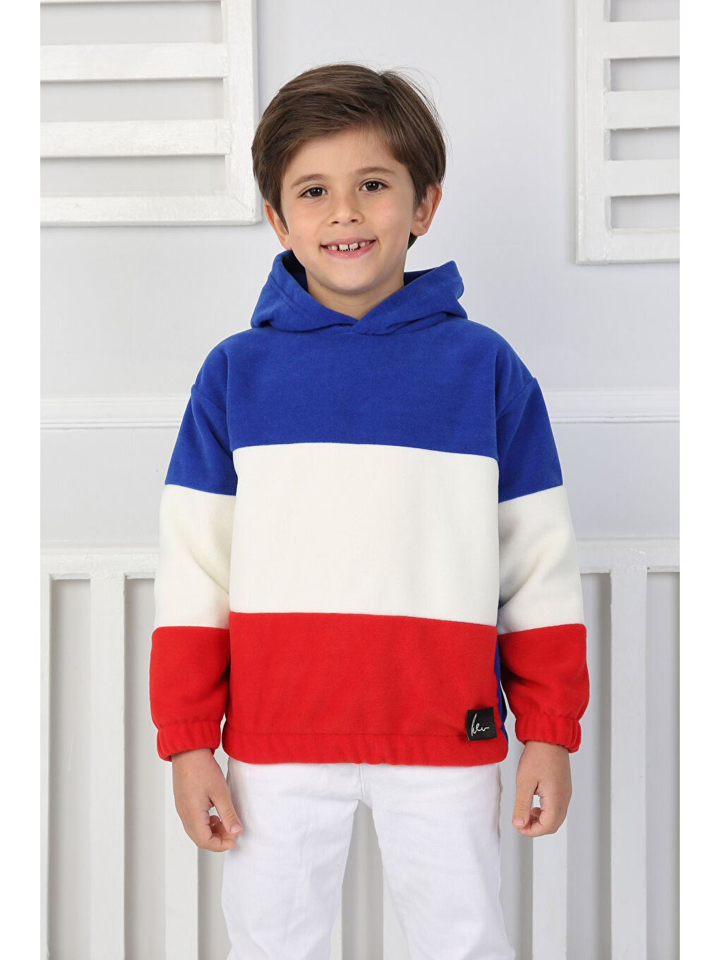 Mavi Erkek Çocuk Saks Renkli Çocuk Polar Sweat - 26725