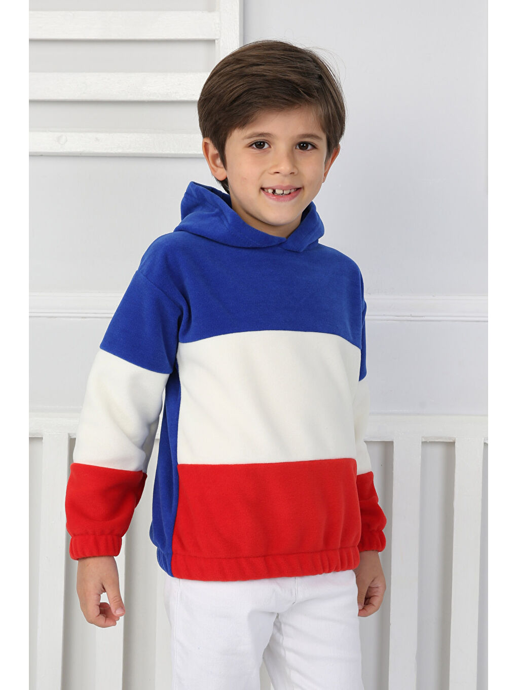 Mavi Erkek Çocuk Saks Renkli Çocuk Polar Sweat - 26725-1