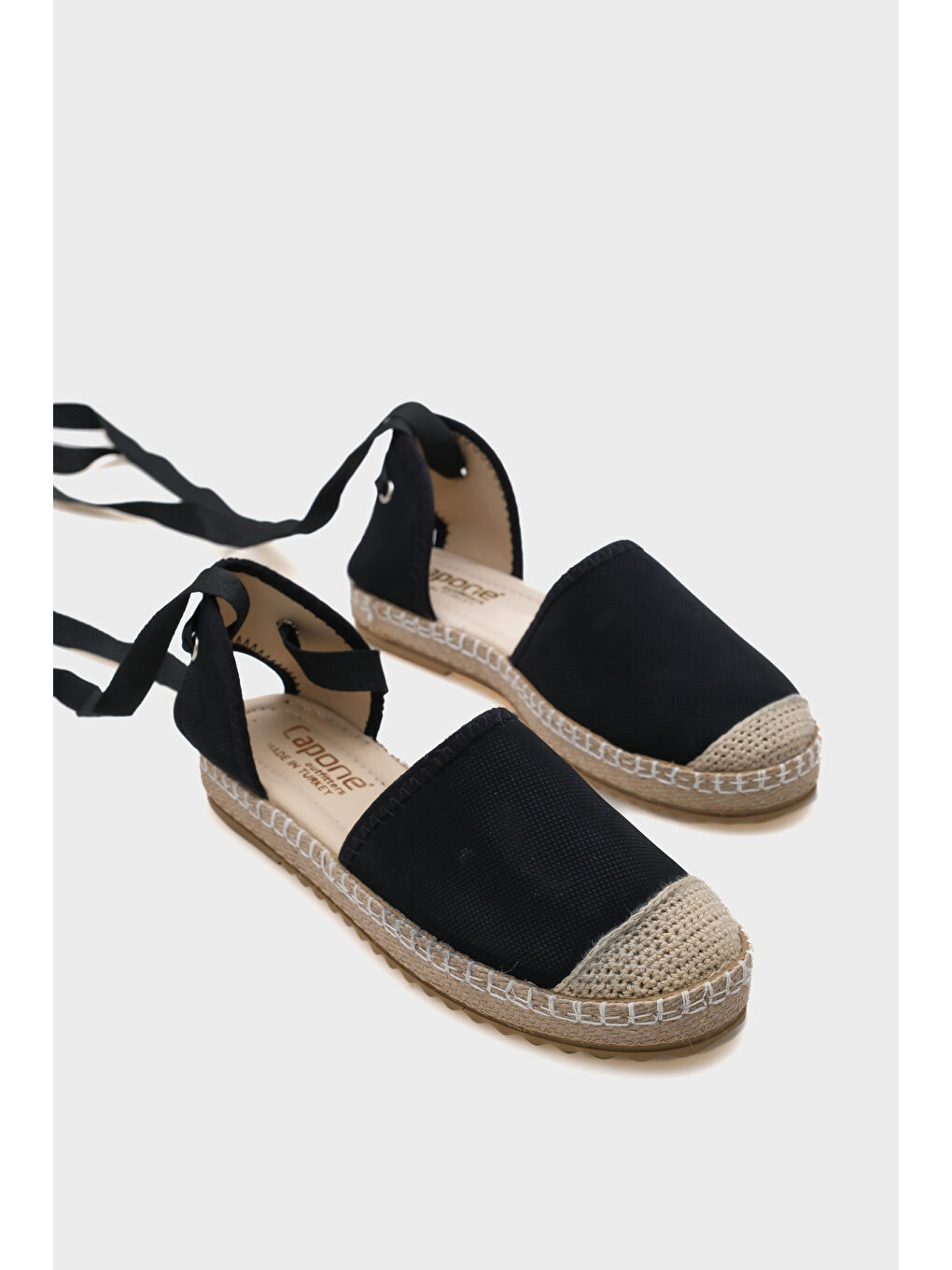 Sarı Brianna Kalın Tabanlı Bilekten Bağlamalı Kadın Espadril-1