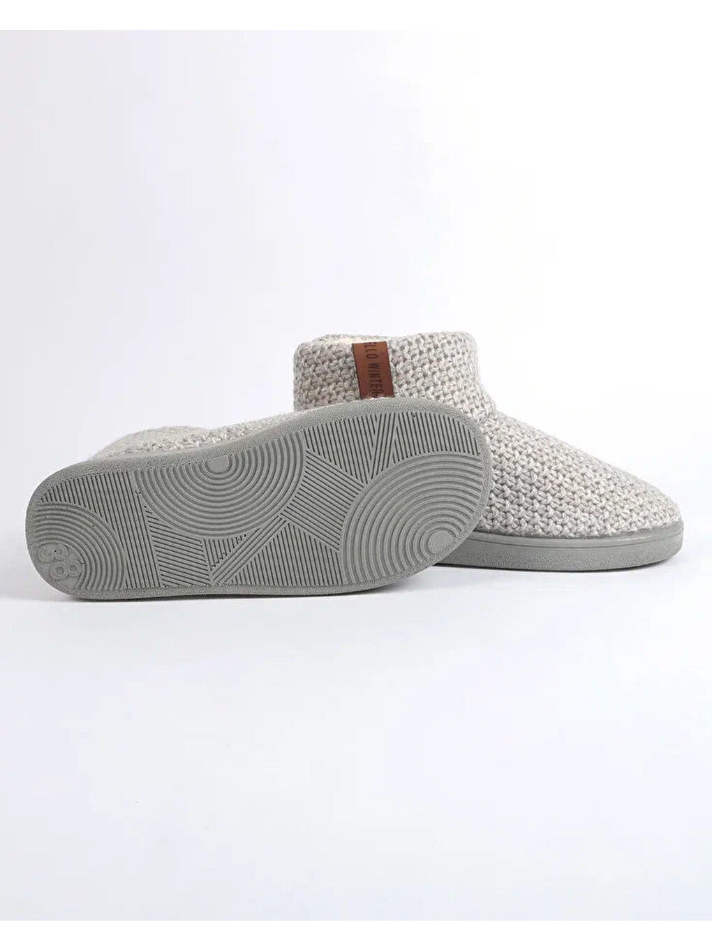 Gri Kadın Triko Panduf - LOVEY-2