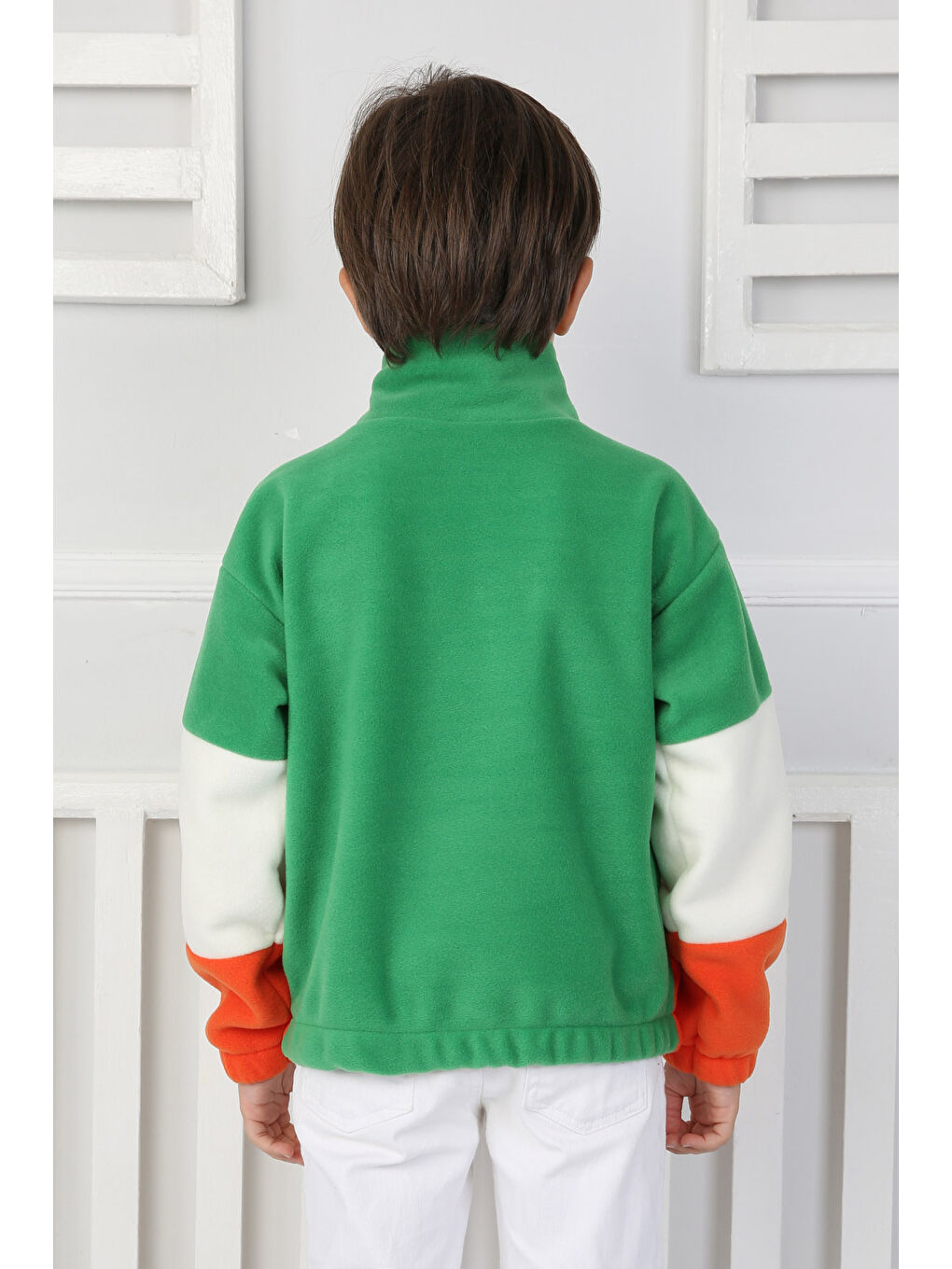 Yeşil Erkek Çocuk Yesil Renkli Çocuk Polar Sweat - 26724-3