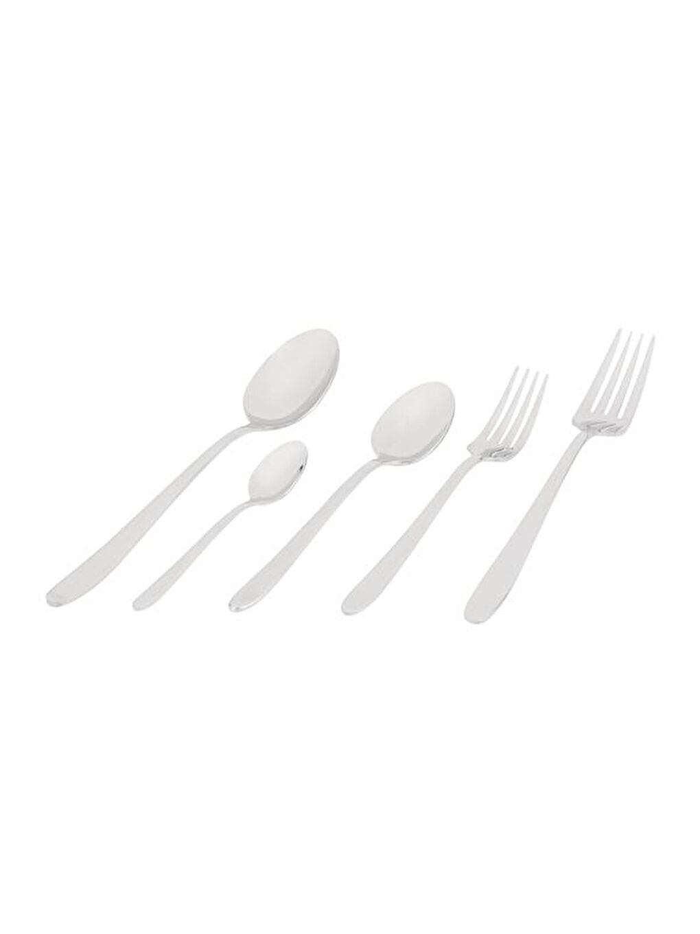 Sultan Sade 30 Parça Çatal Kaşık Seti - Gri