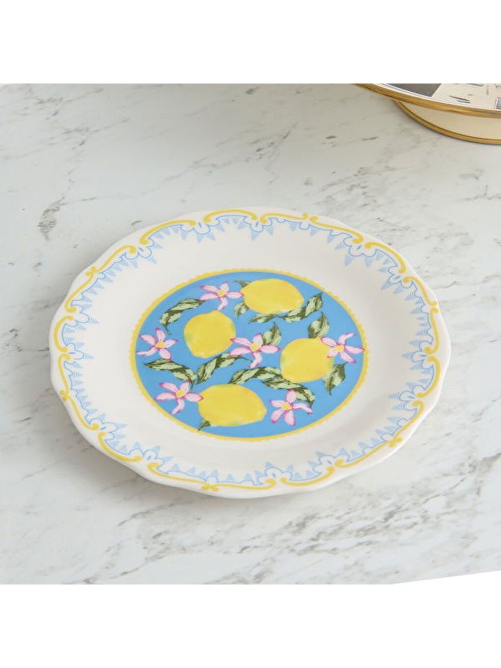 Karışık Kitchen Limecello Porselen Pasta Tabağı - Renkli - 20 cm