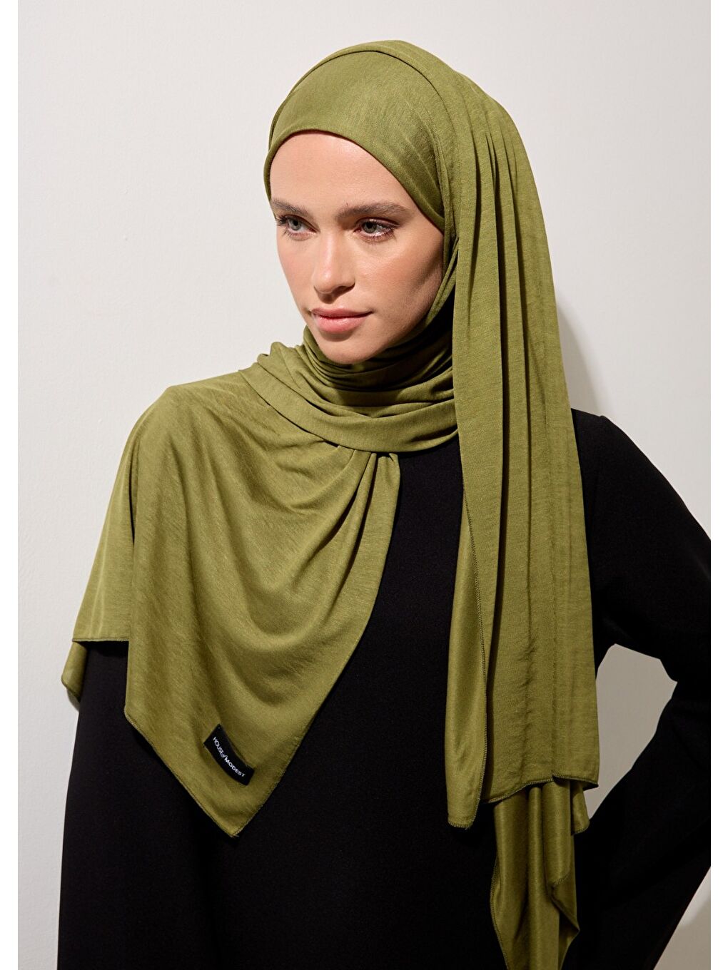 Tesettür Şal - Haki-1