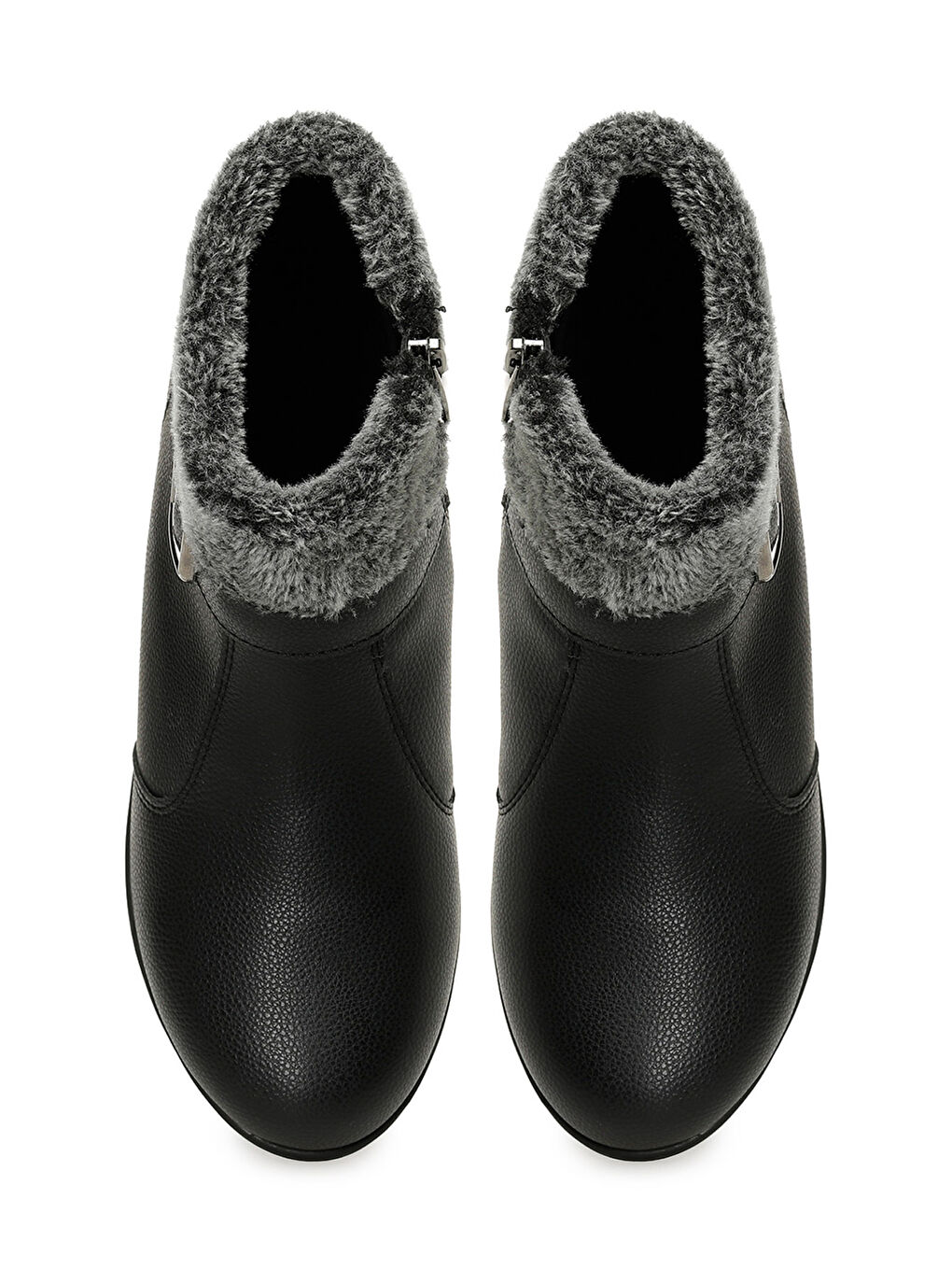 165124.Z5PR Siyah Kadın Düz Bot-3