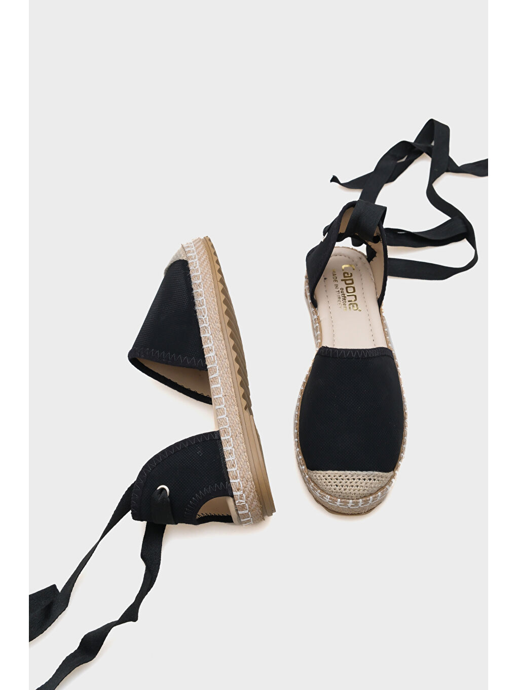 Sarı Brianna Kalın Tabanlı Bilekten Bağlamalı Kadın Espadril-4