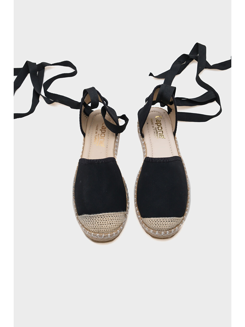 Sarı Brianna Kalın Tabanlı Bilekten Bağlamalı Kadın Espadril-5