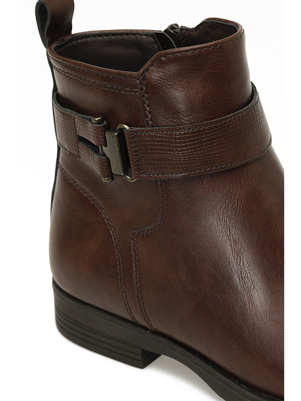 Kahverengi 322073.Z 4PR Taba Kadın Düz Bot-6