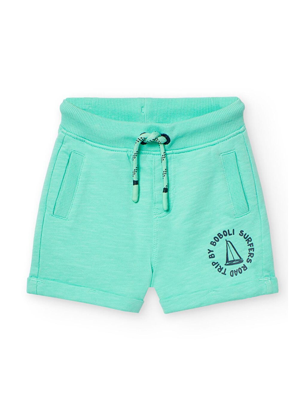 Yeşil Surfers Baskılı Erkek Çocuk Şort