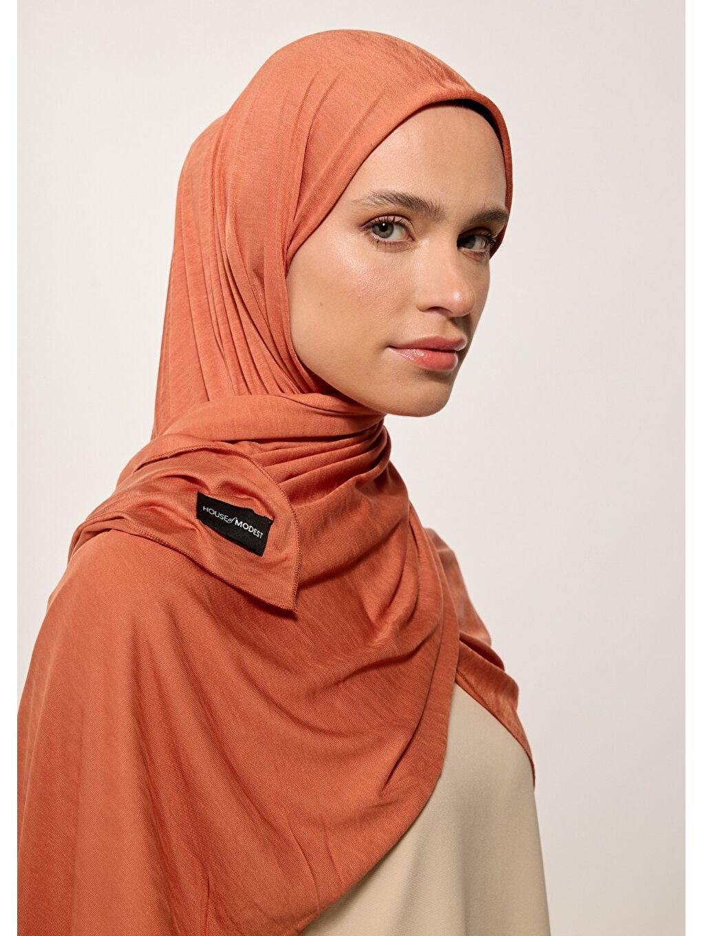 Turuncu Tesettür Şal - Rust