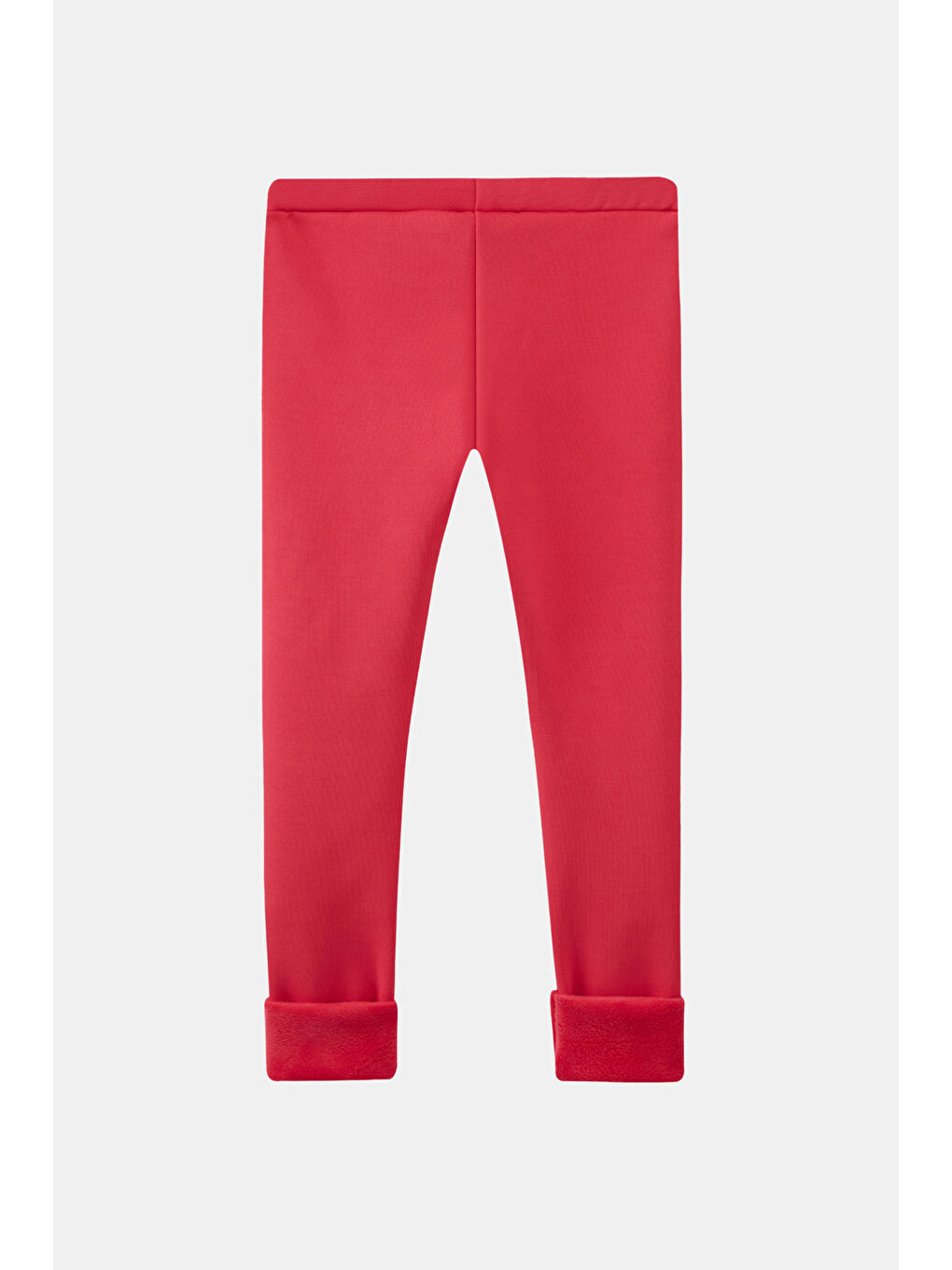 Koyu Fuşya Kız Çocuk İçi Pelüş Kulaklı Tavşan Nakışlı Extra Kalın Kışlık Tayt-1