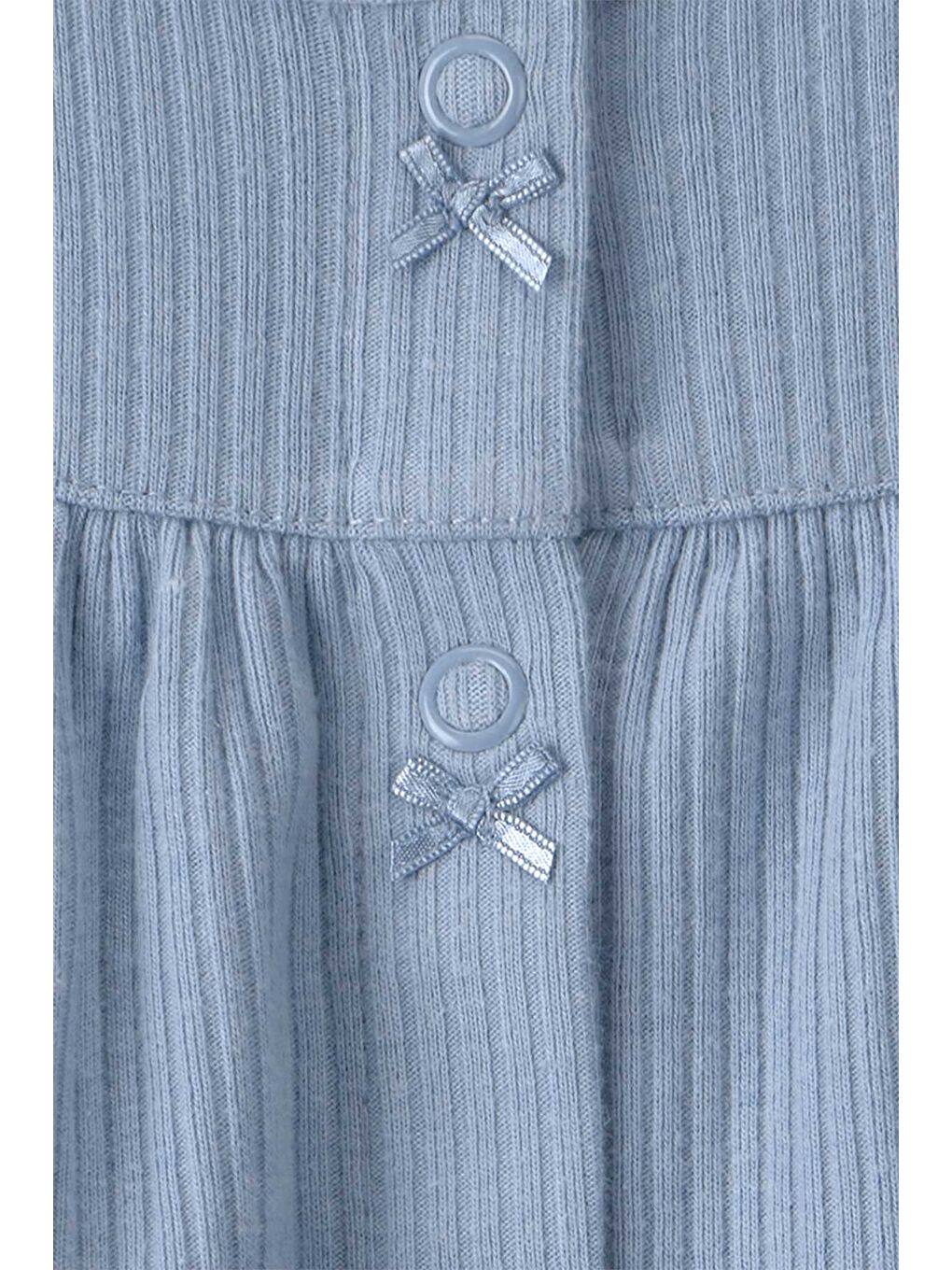 Kız Bebek Kısa Tulum 3 Ay-24 Ay Mavi-1