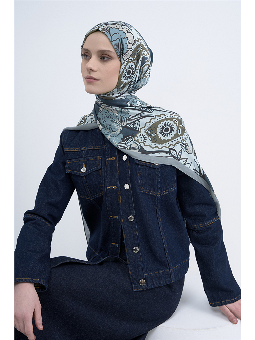 Turkuaz Pure Şal 3217 26