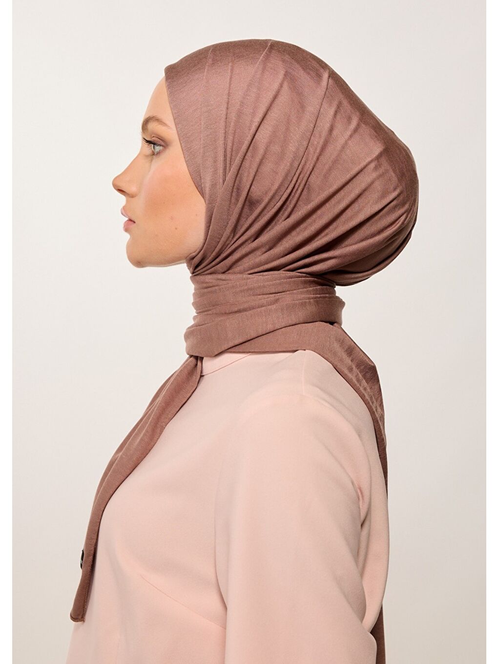 Kahverengi Tesettür Şal - Kahve-3