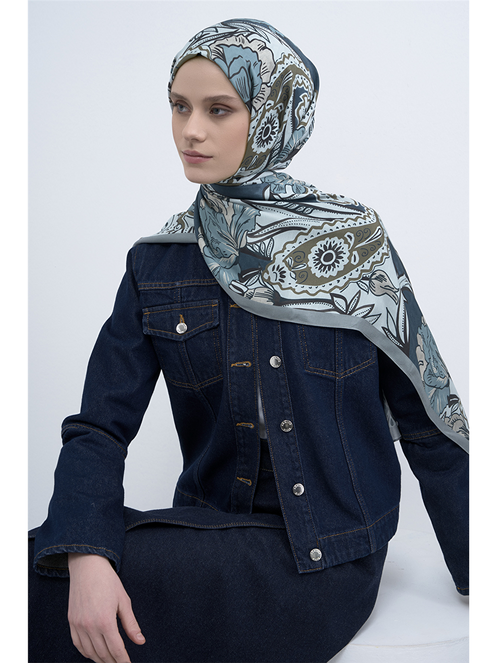 Turkuaz Pure Şal 3217 26-3