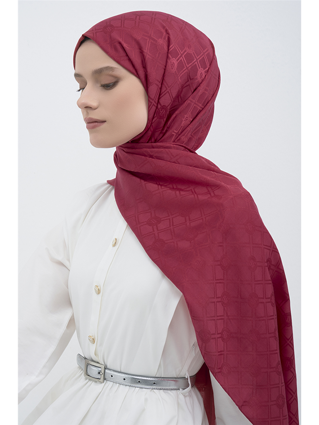 Fuşya Elegance P3000 Şal 32-1