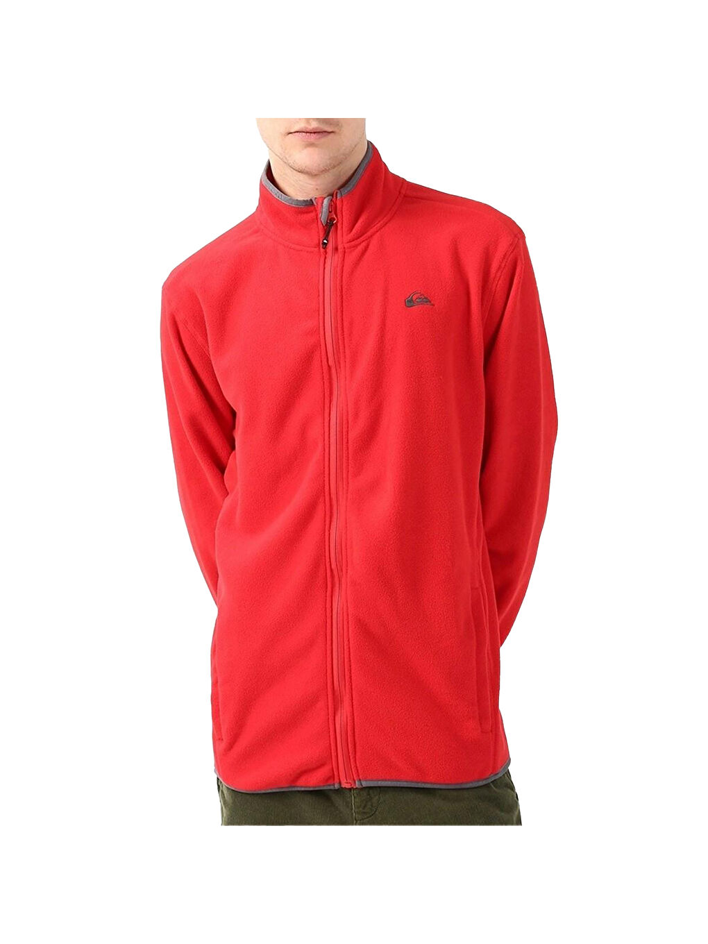 Mission Fz Erkek Kırmızı Polar Fermuarlı Sweatshirt