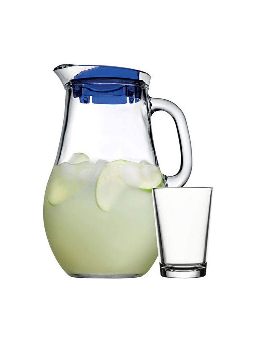 Bistro Su Seti - Şeffaf / Mavi - 1850 ml-1